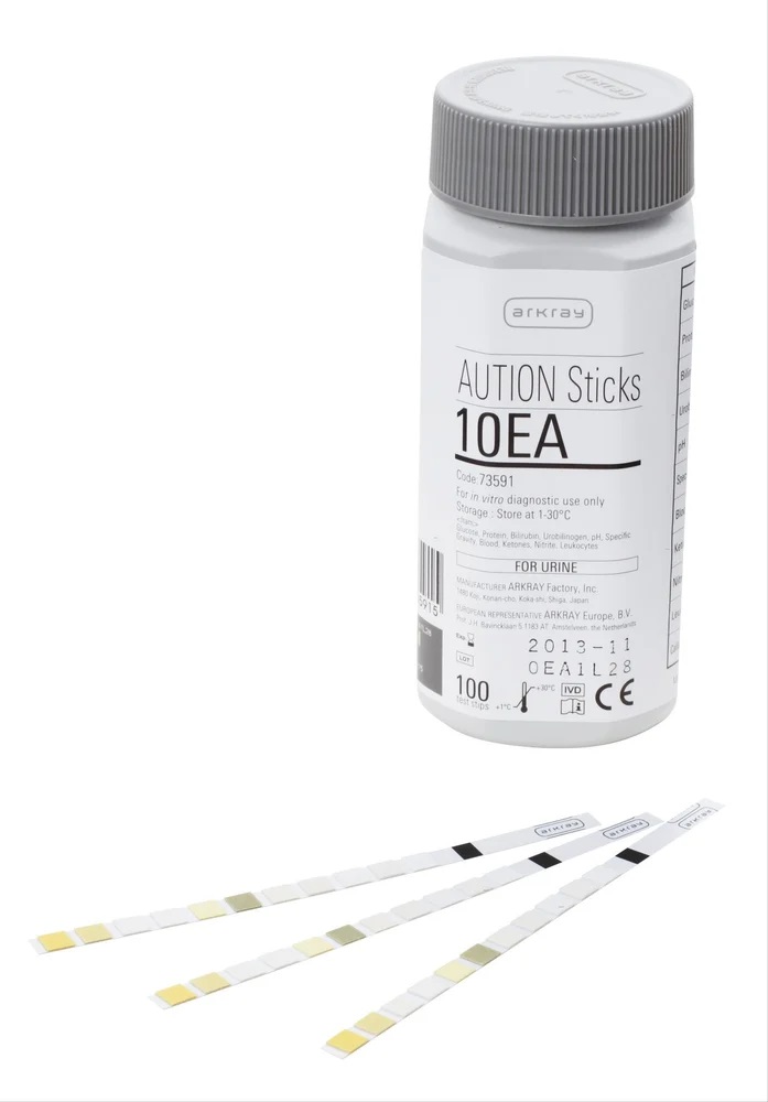 Тестові смужки AUTION Sticks 10EA (Аутіон Стікс 10 ІА), Каталожний номер 73591, Виробник АРКРЕЙ Фекторі, Японія.